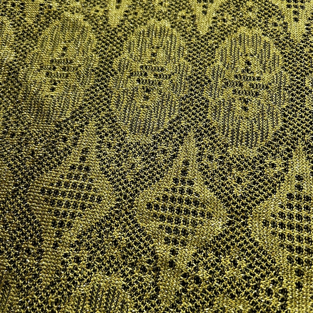Gold Patterned Fringe Top - Picture 6 of 14